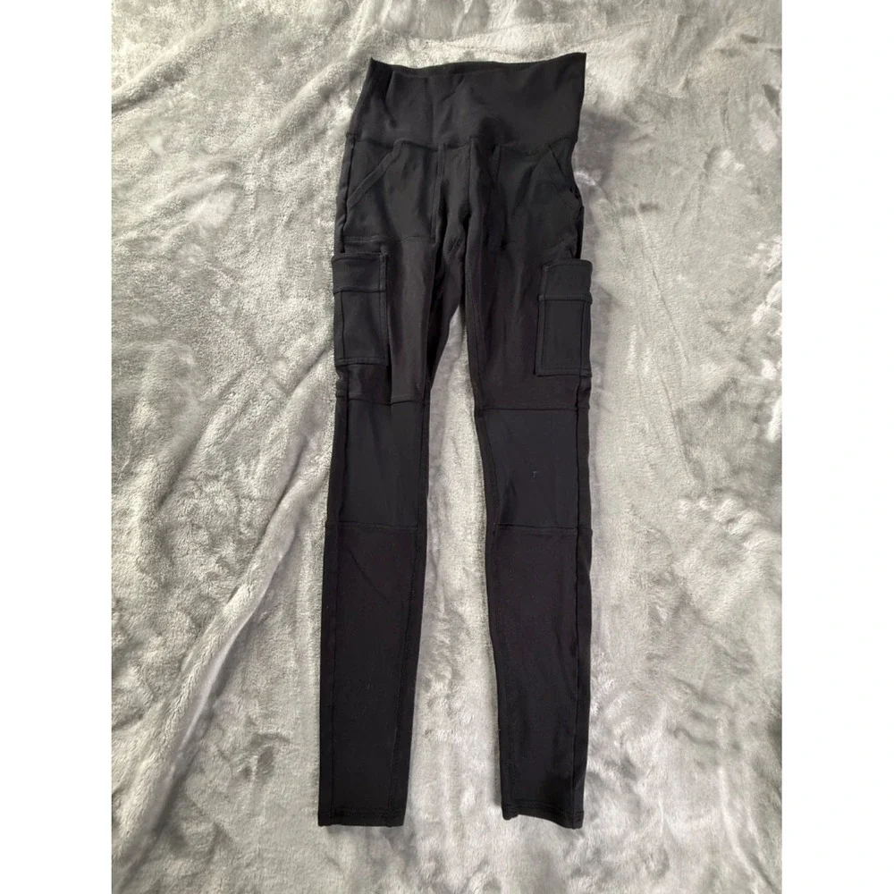 Alo Yoga Leggings High-Waist 4 Pocket Utility Legging Womens XS Black High Waist